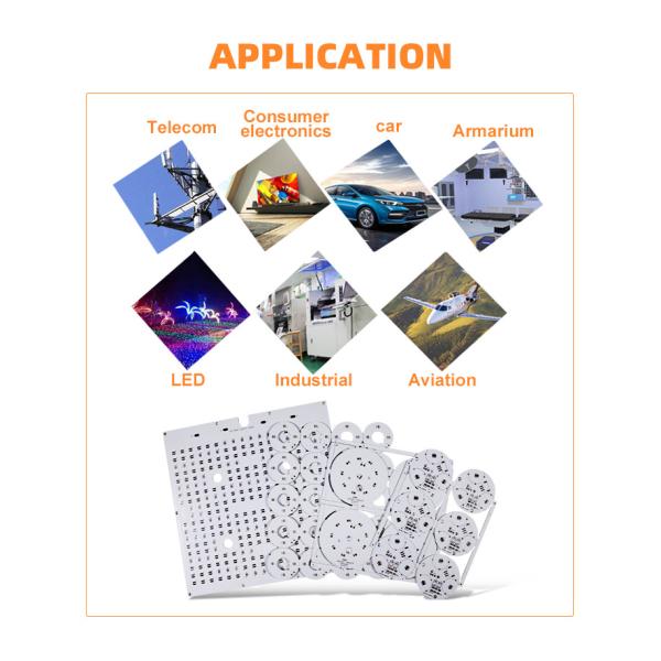 MCPCB LED Aluminum Circuit Board Single Side PCB DOB Module