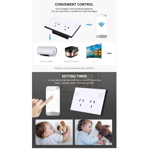 Smart Home Uk Socket Wifi Wall Socket With Usb Socket Charger/wifi Wall Socket Uk/smart Wifi Wall Outlet