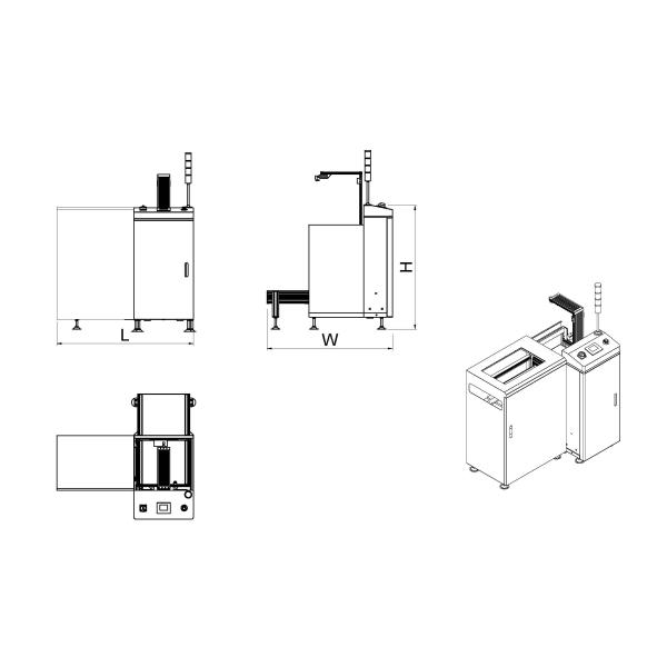 Omron PLC Control PCB Buffer Board Handling Equipment Single Magazine