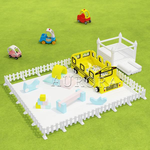 Soft Play Package Climbing Blocks Yellow White Play Equipment Set For Party Rental