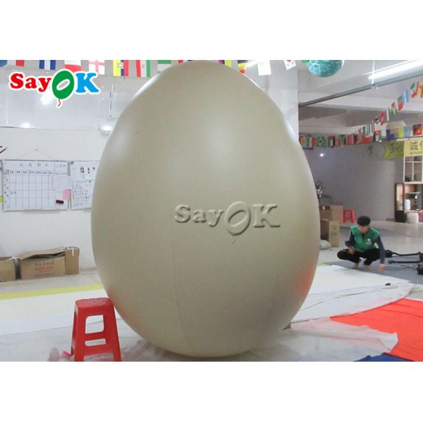 Easter Decoration Custom Inflatable Products Colourful Inflatable Bird Eggs Shape Balloon