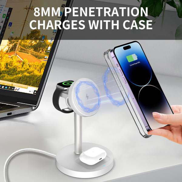 S11 15W Multi-functional Wireless Charger With Adjustable Charging Platform