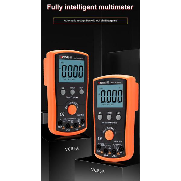 Handheld Smart Auto Range Digital Multimeter Continuity Test Anti Burning