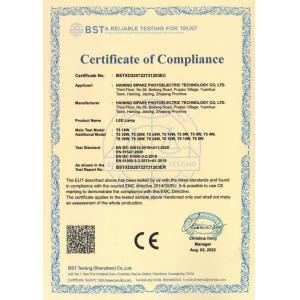 Haining Sipake  Photoelectric Technology Co., Ltd. Certifications