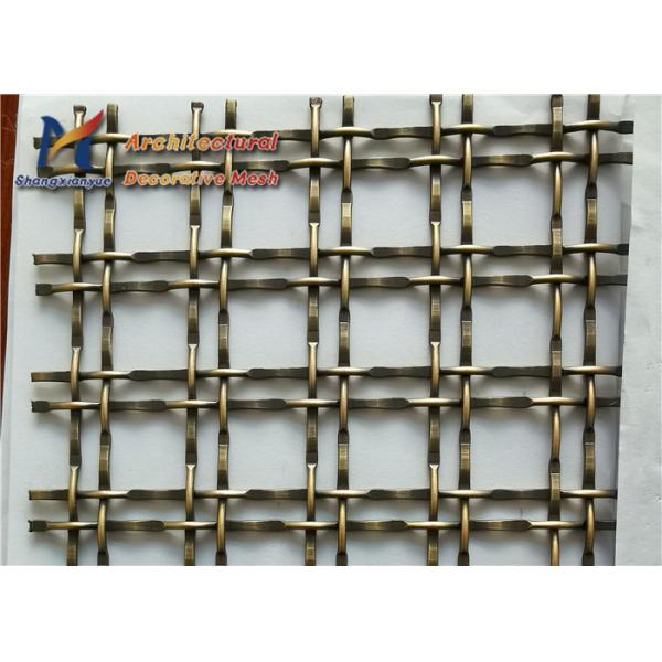 2.0mm Ceiling Architectural Woven Wire Mesh Electrolytic Polishing