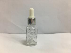 Quality Holographic SGS Glass Essential Oil  Bottles 15ml Glass Dropper Bottle OEM for sale