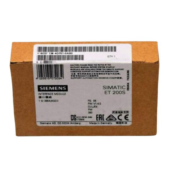 SIEMENS 6ES7138-4DF01-0AB0 SIMATIC DP, ELECTRONICS MODULE FOR ET 200S, 1 SI