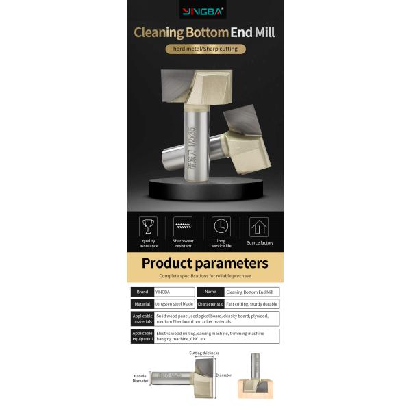 Hot Sale Arden Carbide Blade Woodworking Bottom Cleaning Router Bits Milling Plaining Cutter Milling Cutter