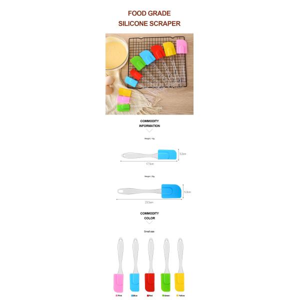 Hygienic Solid Coating Food Grade Silicone Spatula Set