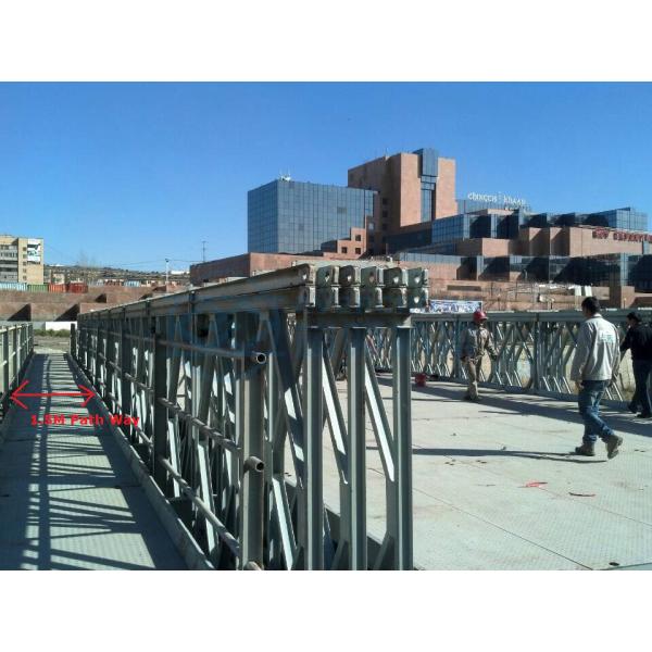 Modular Truss Steel Structures Bailey Type Bridge Strong Sturdy