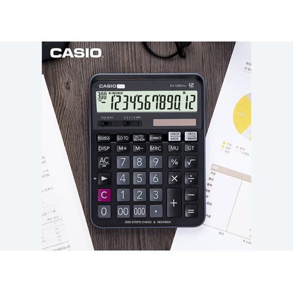 For Casio DJ-120D plus Financial Accountant Calculator 300 step review machine back check
