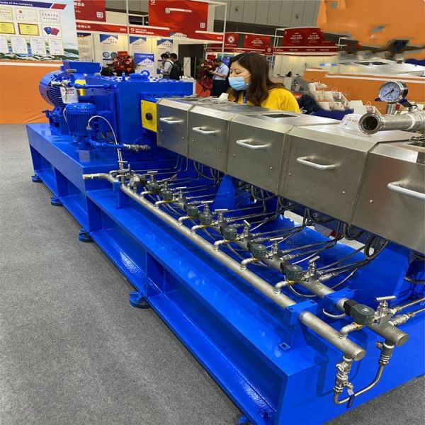 Parallel Co-Rotating Twin Screw Extruder, High Torque Plastic Modification Pelletizing Machine for PP ABS PA PVC Filler Compounding Production Line