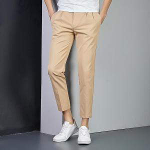 China Fashion Men's Clothes Business Coat Pant Men Suit Work Pants Plus Size Pants Lightweight on sale