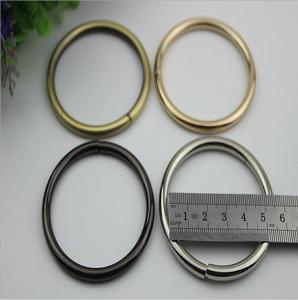 Unique design Europe style 50 MM light gold wire iron metal o ring buckles
