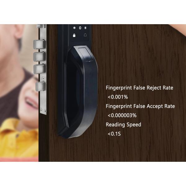 Automatic Access Control Electronic Door Lock Golden , Black , Brown Color
