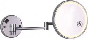 Quality Wall Mounted Bathroom Magnifying Mirrors Bathroom Round Mirror Adjustable Angle for sale