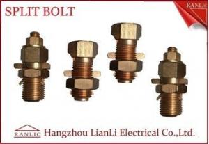 Quality Yellow High Strength Split Bolt Connectors Bond Wires Brass Electrical Wiring Accessories for sale