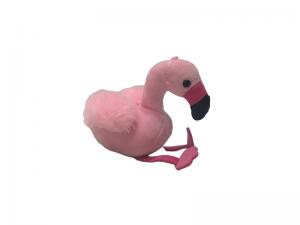 Quality 100% PP Cotton Filling Flamingo Keychain With Music Box Recording Repeating for sale