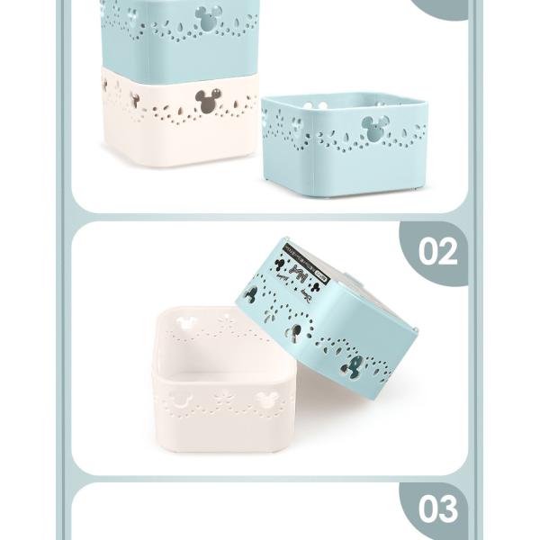 Smaller Mickey Mouse hollow-out pattern Reusable Plastic storage box food containers