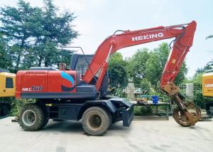Quality HKL160 Second Hand Excavator Wheel Steel Grabbing Machine Used Excavator Machine for sale