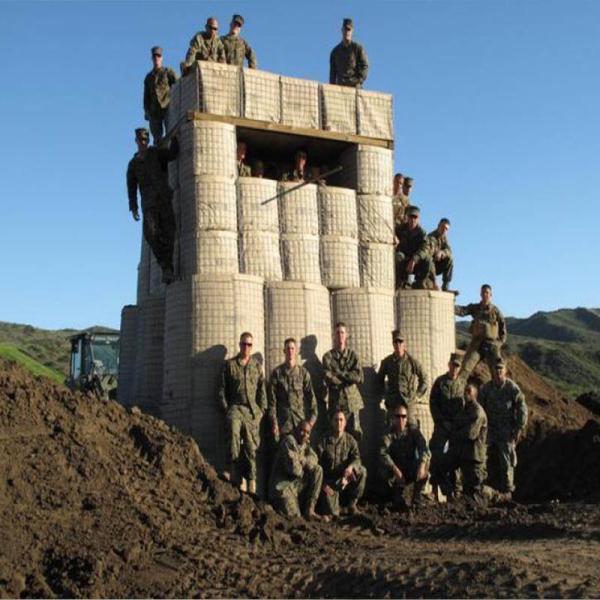 100x100mm Sand Wall Defensive Barrier Filled Military Box Gabion