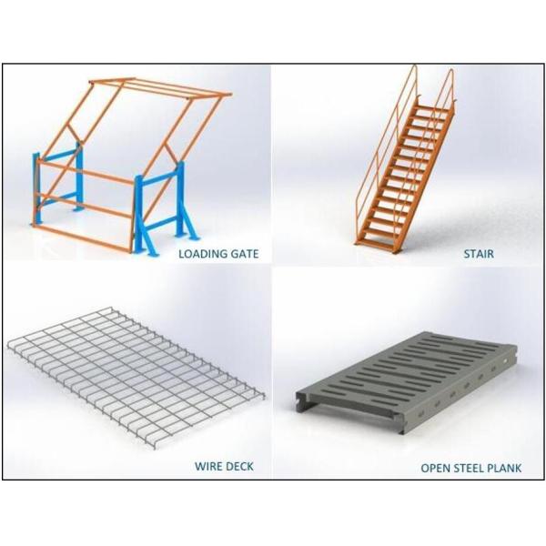 Powder Coating Rack Supported Mezzanine Floor Warehouse Industrial Mezzanine Systems