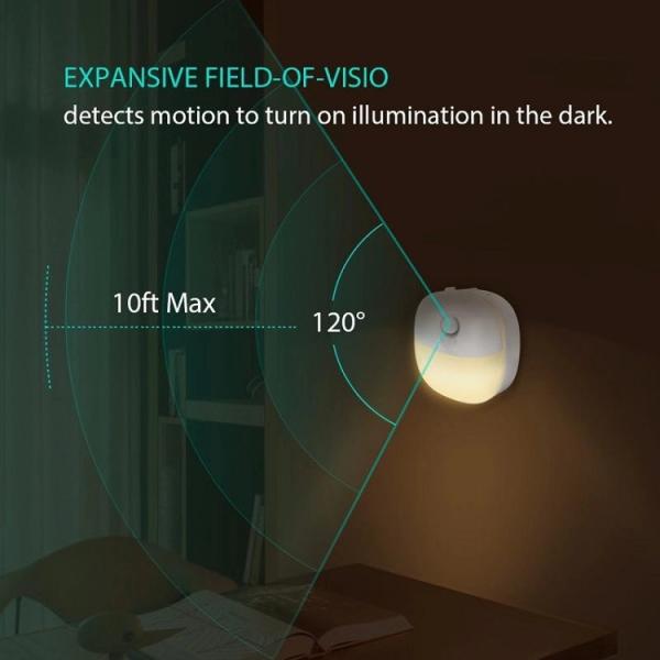 Smart 5V 1A 60LM USB Rechargeable Motion Sensor Light Warm White