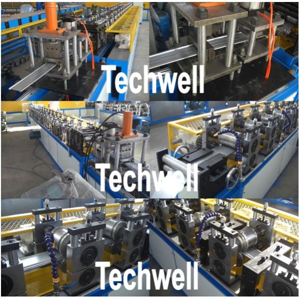 High Speed 0 - 20m/min Roller Shutter Door Slat Forming Machine With 13 Stes Main Roller