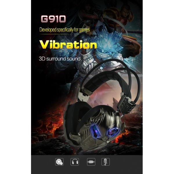 G910 Computer Headset Headset With Microphone Noise Reduction Wired Gaming Headset