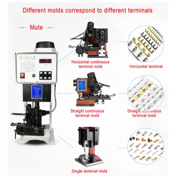Semi-Automatic Terminal Crimping Machine with 0.75KW Motor Power 15KN Pressing Ability and 220V 50Hz Power Supply