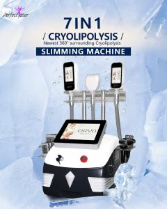Quality 5 In 1 Cavitation Cryolipolysis Body Slimming Machine Vacuum Cool Weight Reducer for sale