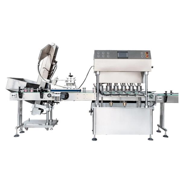 Automatic Linear Vacuum Capping Machine 50bots/Min 1500W