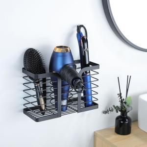 China Modern Style Hair Tool Organizer for Wall Mounted Hair Dryer Bathroom Cabinet Holder on sale