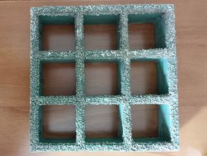 Quality Green Fiber Glass Material 38*38*38mm Thickness Sanded Frp Grating Anti-Slip Grille for sale