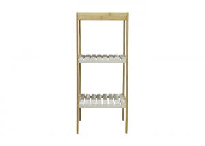 Quality 3 Layer BSCI 10KG Bamboo Bathroom Storage Shelf And Rack for sale