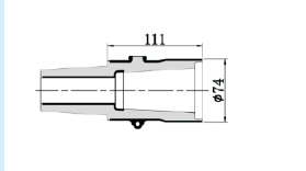 Busbar Connection 15kV Unshielded Top Connector For SF6 IEC 60502.4 GB/T12706.4