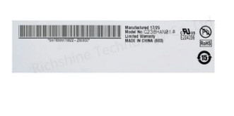 23.8 Inch Car LCD Monitor G238HAN01.0 1920*1080 Pixel IPS LCD Screen