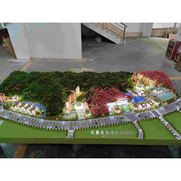 1:100 Architecture Model University Campus Model Highly Detailed