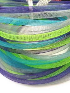 Quality Colored Expandable Braided Cable Sleeving For Mesh Cable Protector for sale