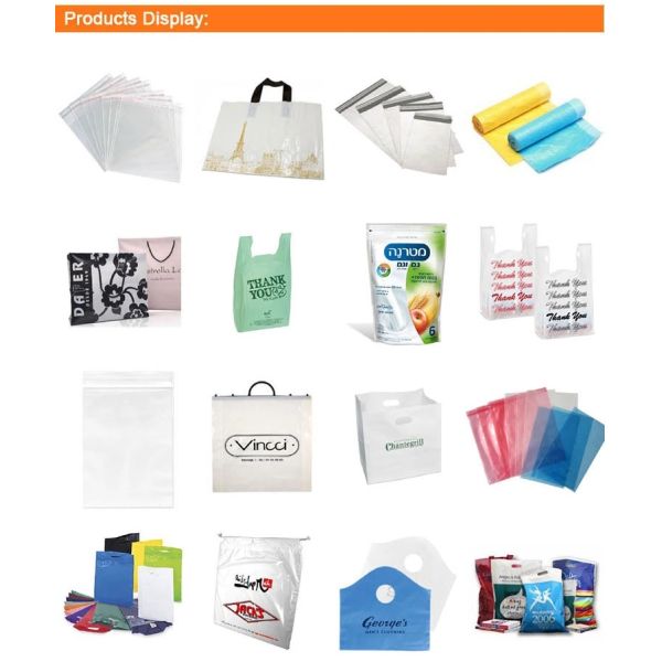 0.06mm Printed Transparent PE Drawstring Storage Bag