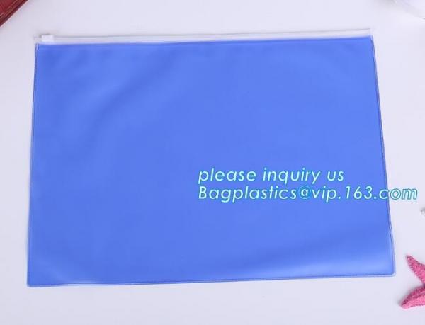 metal zipper, metal slider,file folder a4 size PVC mesh document bag with zipper cosmetics offices supplies travel pack