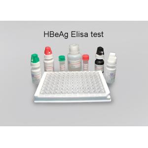 China HBeAg Elisa Assay Kit Polystyrene Microwell Strips Require Distilled Water on sale