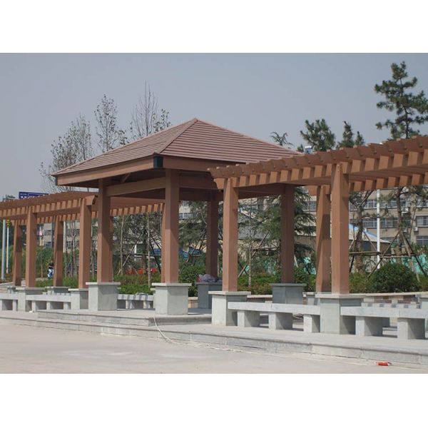 Solid Wood Composite Floor Eco-Friendly WPC Garden Decking Flooring