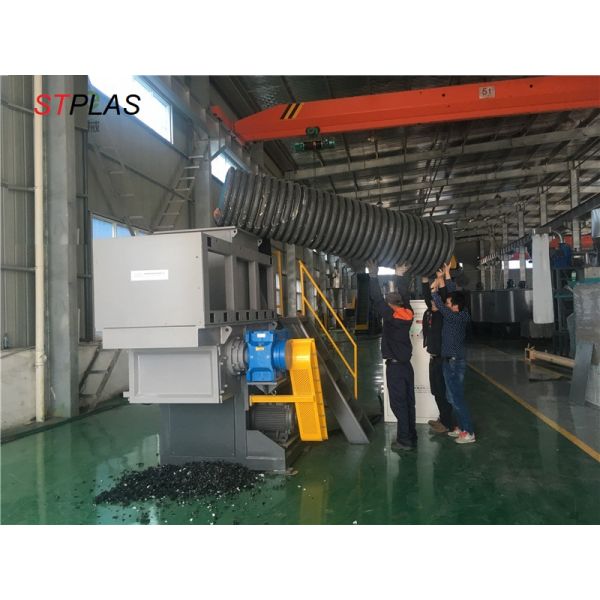 PLC Control Waste PVC Pipe Shredding Machine Single Shaft