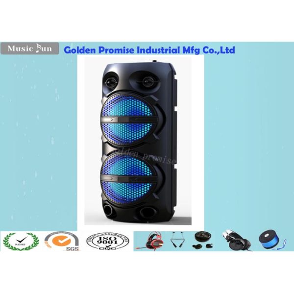 Color Led Big Power Bluetooth Speaker Dual Horn 6Ohmn With 1800mA Battery