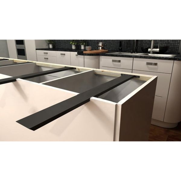 290g Custom Aluminum Hidden Island Support Bracket Customized Design