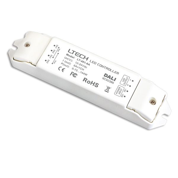 DALI Led Dimming Driver,12-24V 6A*1CH Constant Voltage Dali Low Voltage Driver
