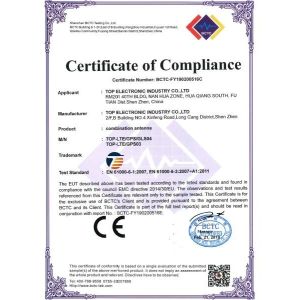 TOP Electronic Industry Co., Ltd. Certifications