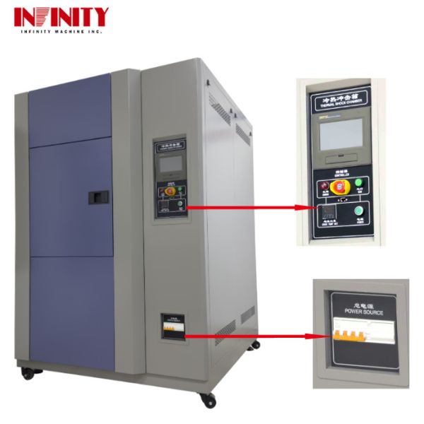 Temperature Uniformity ≦2.0C Climate Thermal Shock Temperature Impact Test Chamber With Water-Cooled Condenser