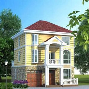 Prefab Light Steel Structure House , Prefabricated Modular Home Contain Frames